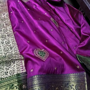 Silk Saree Totally New  With Blouse