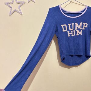 Dump Him Fitted Ribbed Top