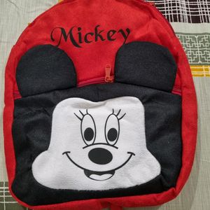 Kids Mickey Mouse Print School Bag