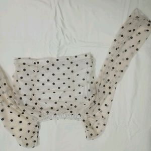 Polka Dot Crop Top