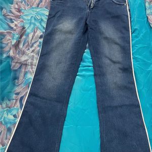 Blue Bootcut Jeans