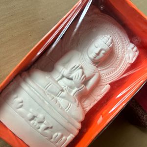Elegant White Buddha Idol - 5 to 6 Inches