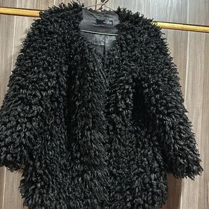 Fur Jacket Black Color