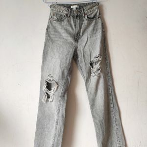 H&m Straight High Ankle Jeans