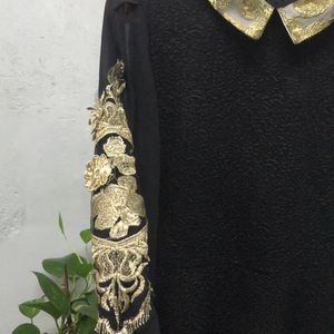 Black N Gold design Dress