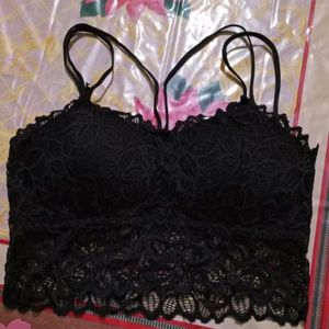 Women's Fancy Black Bra