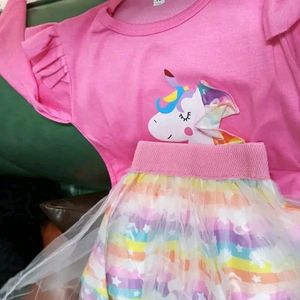 Beautiful Unicorn Dress For Your Baby Girl 💗