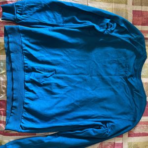 A Teal Blue Sweatshirt