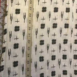 White Black Printed Kurti (M)