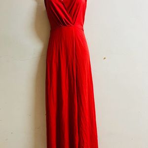 Princess Look Designer Red Long Gown