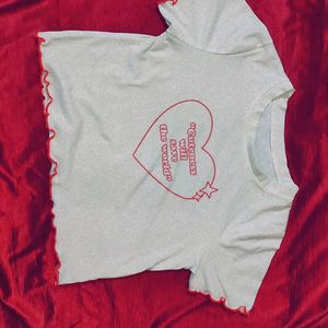 Pinteresty Heart Print Tee