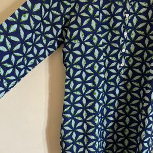 Blue Short Kurti