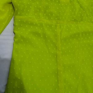 Neon Green Boohoo Dress