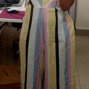 Multicolour Striped Jumpsuit