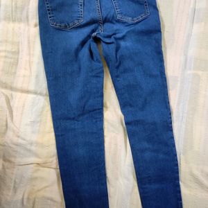 Ripped Blue Jeggings For 8-10 Year Girls