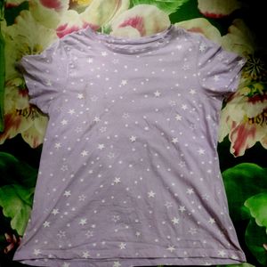 Lavender Round Neck T-shirt