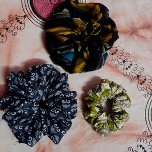 Pack Of 10 Colourfull Scrunchies