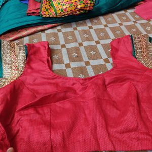 New Jaipuri Print Saree With Blouse For Festive