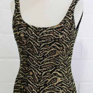 Women Gold Shimmery Partywear Dress