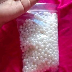 White Beads 6mm 1200 Pcs.for Art Nd Craft