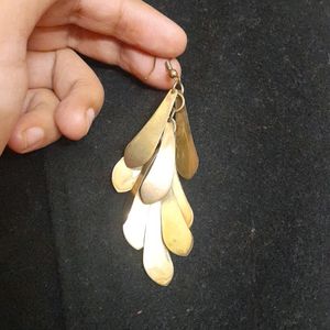 Long Beautiful Earrings Golden IN Colour