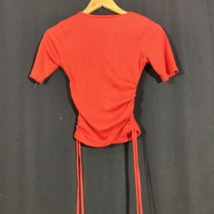 Orange Cropped Top ( Women)