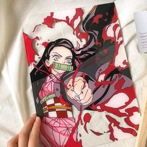 Nezuko Glass Painting