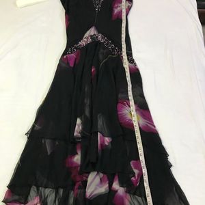 Black Floral Dress Fits Bust 36-38