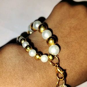 Black And Gold Bracelet