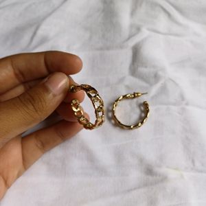 Golden Trending Hoop Earring