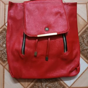 Red Bagpack For Women