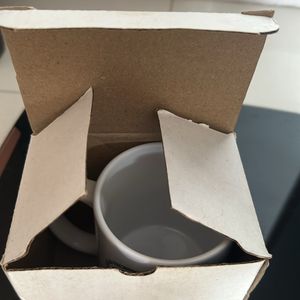 Brand New Ceramic Coffee Mug With Box White