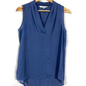 Navy Blue Sleeveless Top