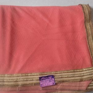 New With Tag - Orange Net Saree