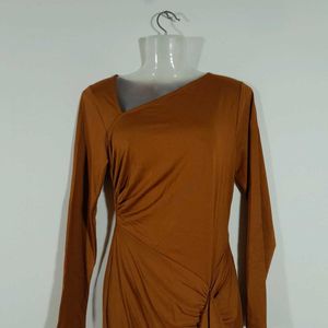 Brown Partywear Dress For Women's