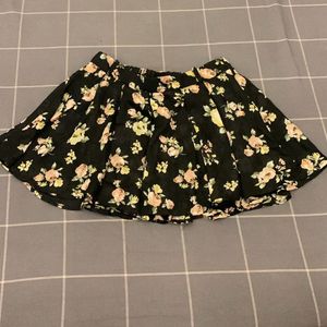 Floral Mini Skirt (halfpant Inside)