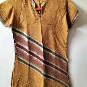 Pretty Tunic In Mustard Colour