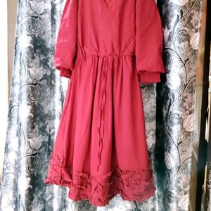 Very beautiful Maroon Colourd Dress For Girl's💌🎀