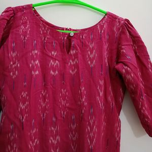 Ikkat Cotton Kurta