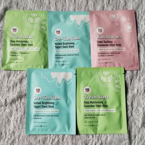 Combo Of 5 Myglamm Sheet Masks