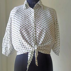 Crop Collar Shirt