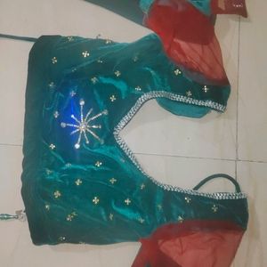 Ghagara Choli Fabric Net Party Wear Maroon Colour