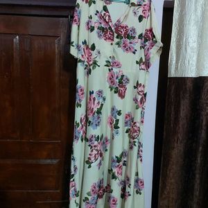 Off White Floral Dress