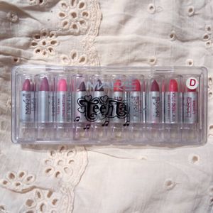 Mars Shade Mini Lipstick, Creme Finish, 10 Pieces.