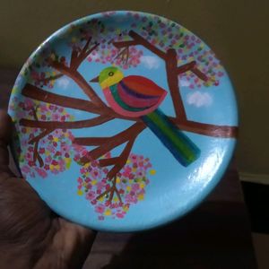 Terracotta Wall Decor Painted Plates