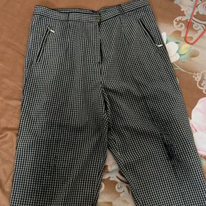 Black Check Pant