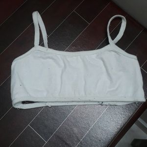 White Sports Bra