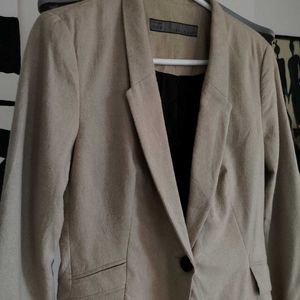 Zara Basic Elbow Patch Blazer