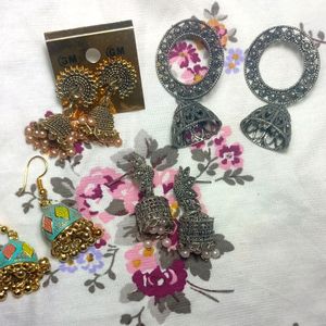 Four Pairs Earrings