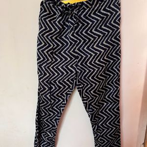 Ghaji Silk Blue Straight Pant